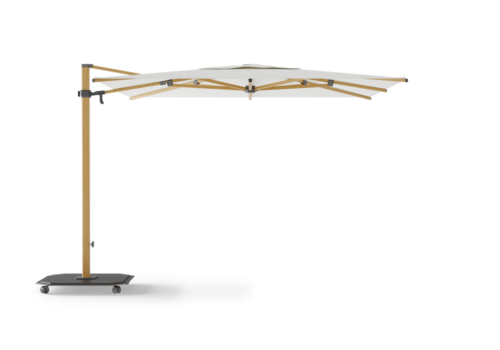 Jardinico Caractère zweefparasols JCP.301 300x300 met parasolvoet en beschermhoes