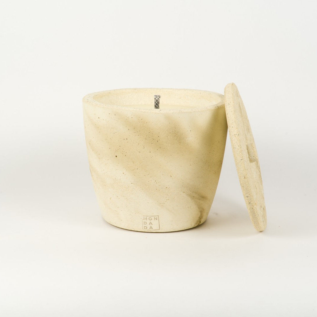 Urban Outdoor kaars Large Ecru + deksel