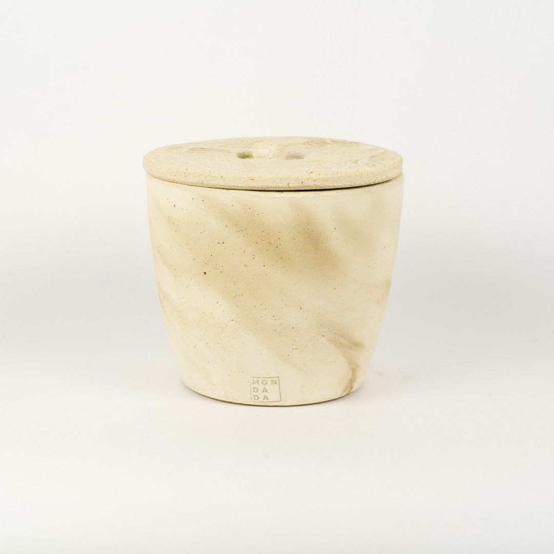 Urban Outdoor kaars Large Ecru + deksel