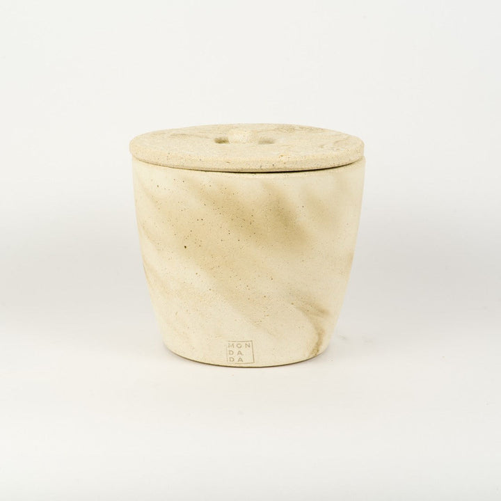 Urban Outdoor kaars Large Ecru + deksel