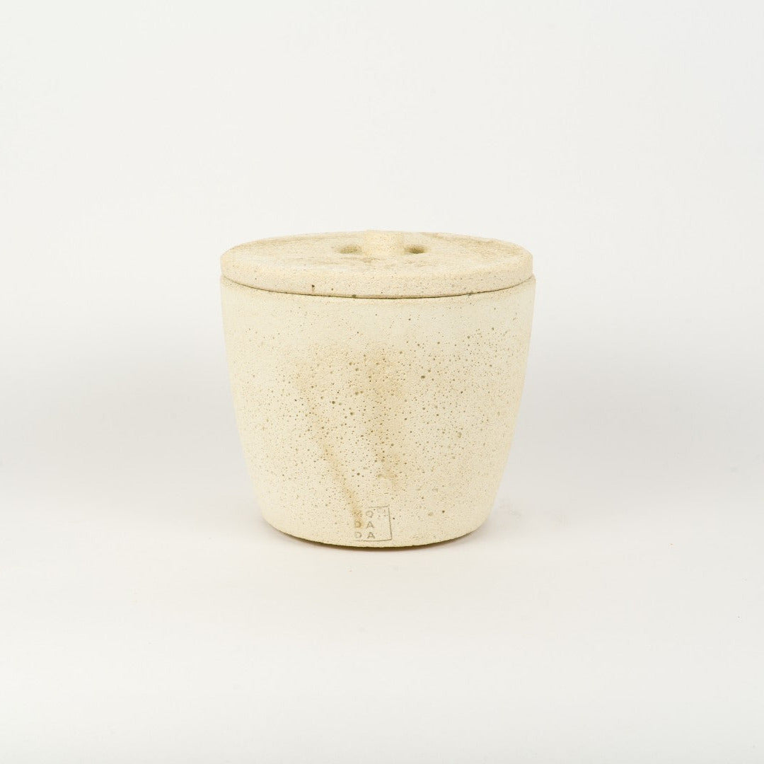 Urban Outdoor kaars Medium Ecru + deksel