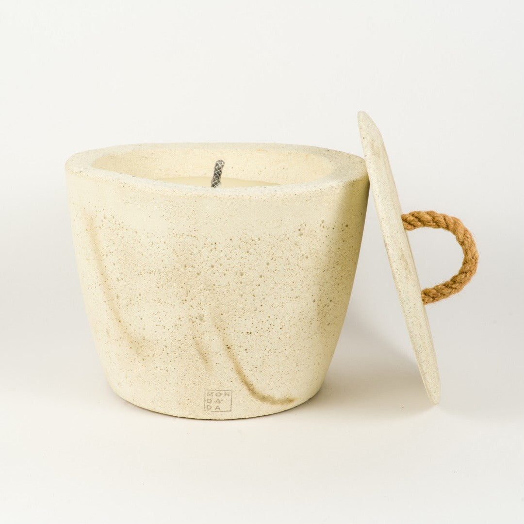 Urban Outdoor kaars XL Ecru + deksel