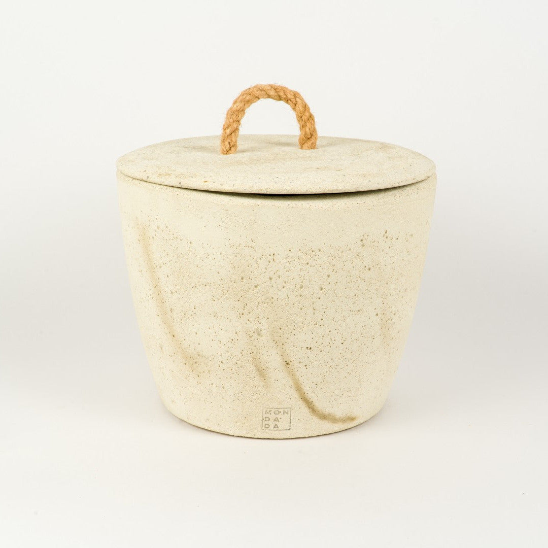 Urban Outdoor kaars XL Ecru + deksel