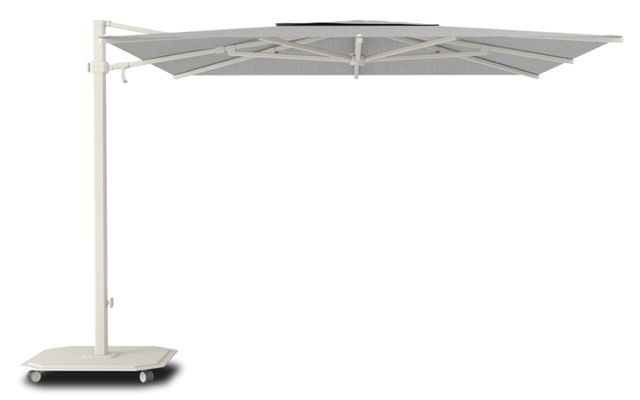 Jardinico Caractère zweefparasols JCP.301 300x300 met parasolvoet en beschermhoes