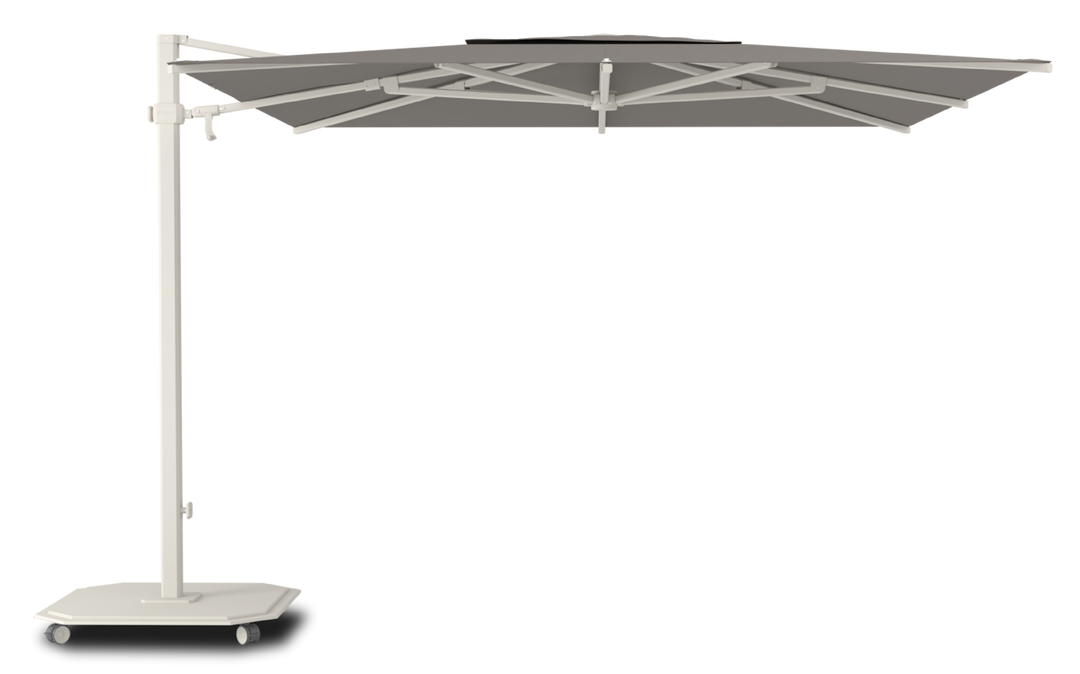 Jardinico Caractère zweefparasols JCP.301 300x300 met parasolvoet en beschermhoes