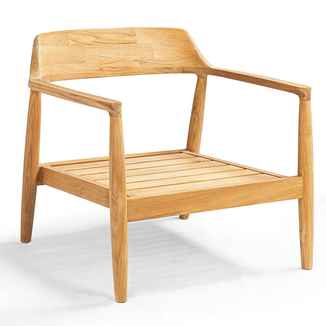 Tofino 1-zit loungezetel in teak