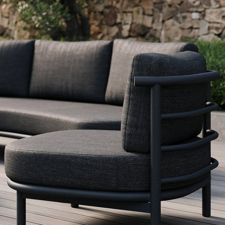 Organo loungeset in antracite aluminium en all-weather kussens