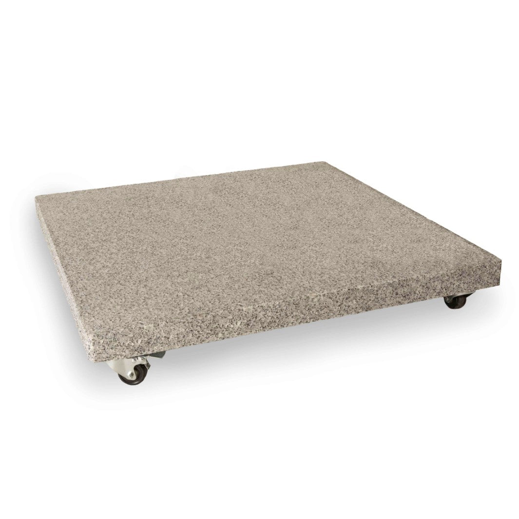 Valencia Zweefparasol 300x300 Parasol+voet+hoes | teak/zwart