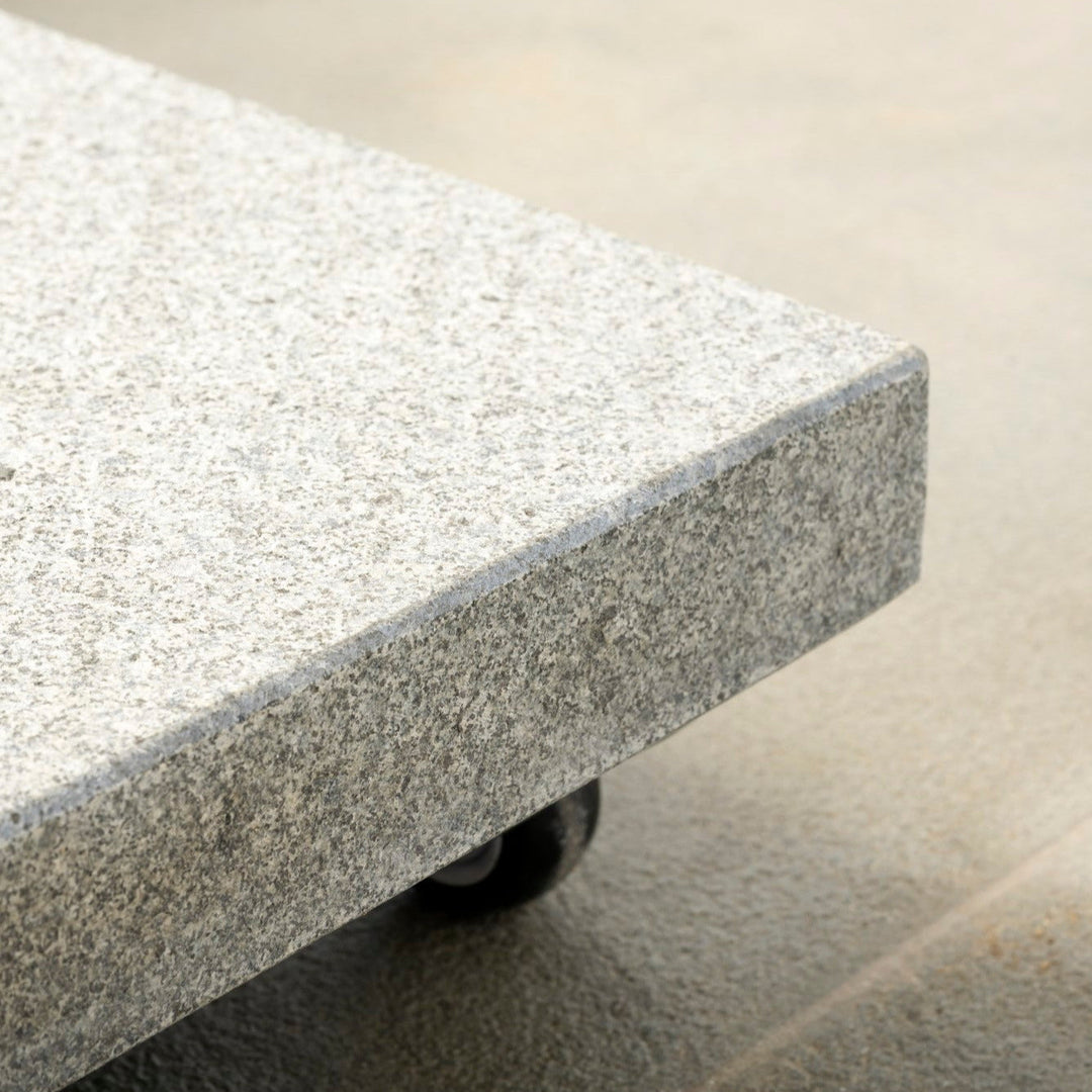 Azore Zweefparasol 300x300 parasol+voet+hoes Acryl White/Cloud