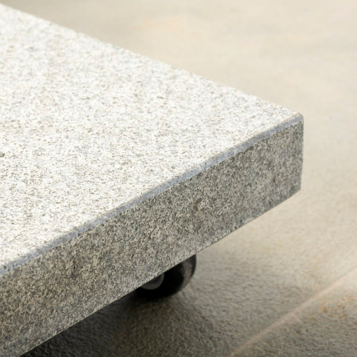 Azore Zweefparasol 300x300 parasol+voet+hoes Acryl White/Cloud