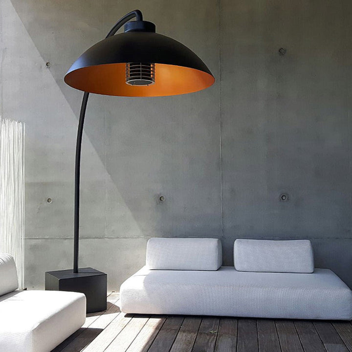 Heatsail Dome Zwart + 25% extra heat + 4 wielen