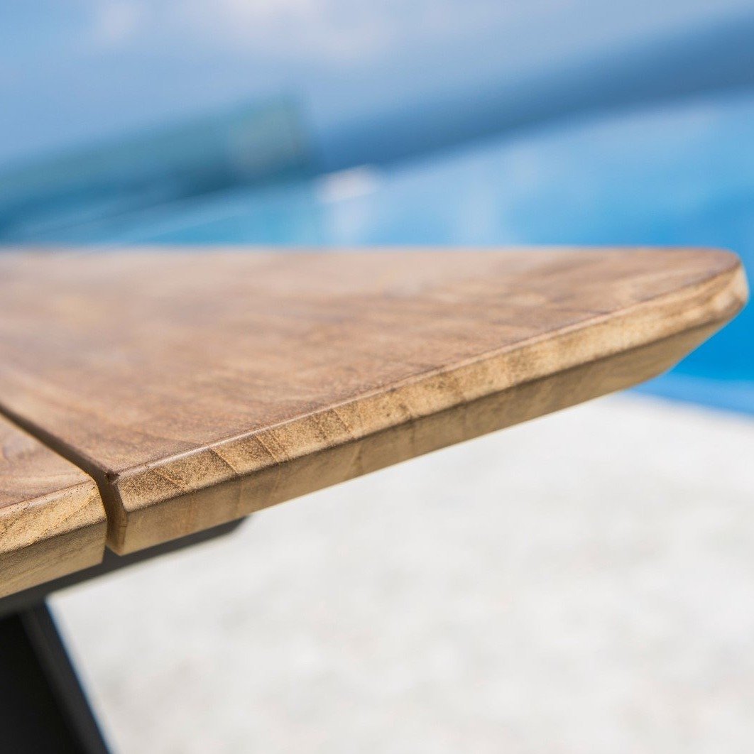 Elko tuintafel 265x90 charcoal mat