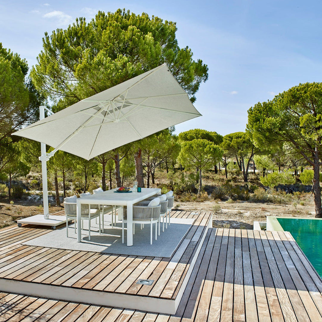 Antego parasol 300x300 sunbrella White / Naturel