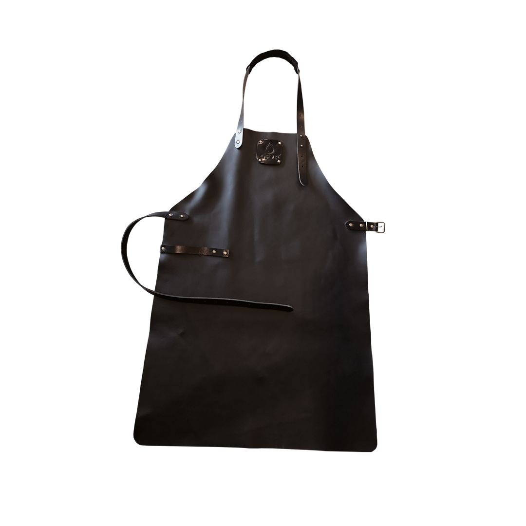 Ofyr Leren apron zwart