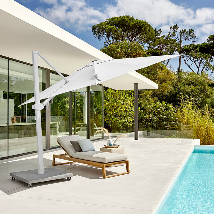 Antego parasol 300x300 sunbrella White / Naturel