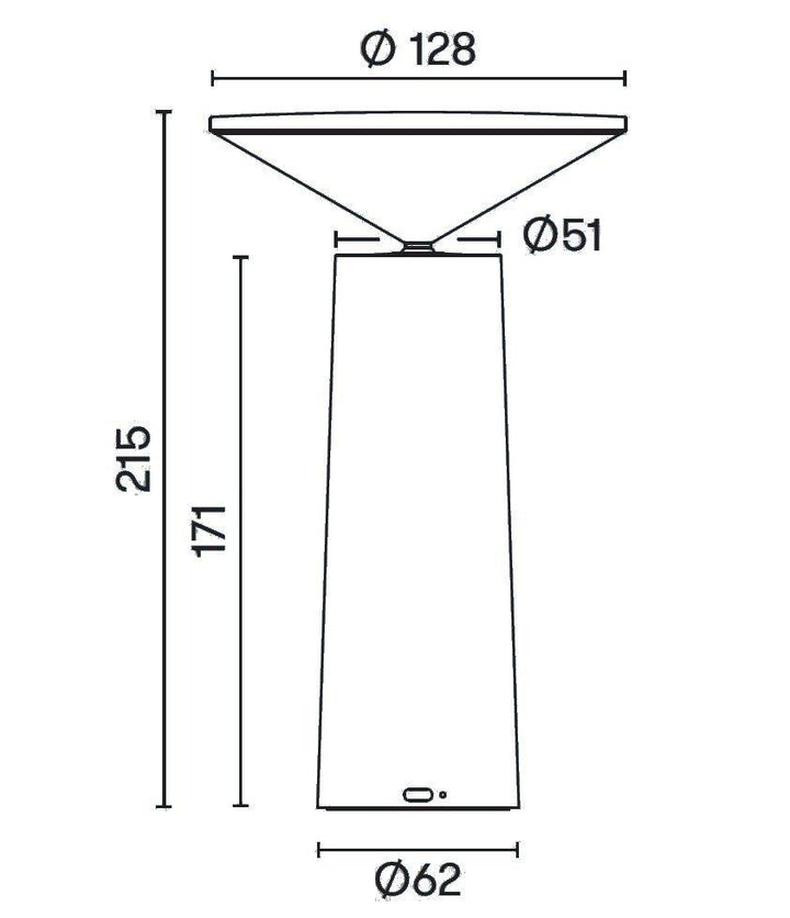 Grok Cocktail tafellamp Wit