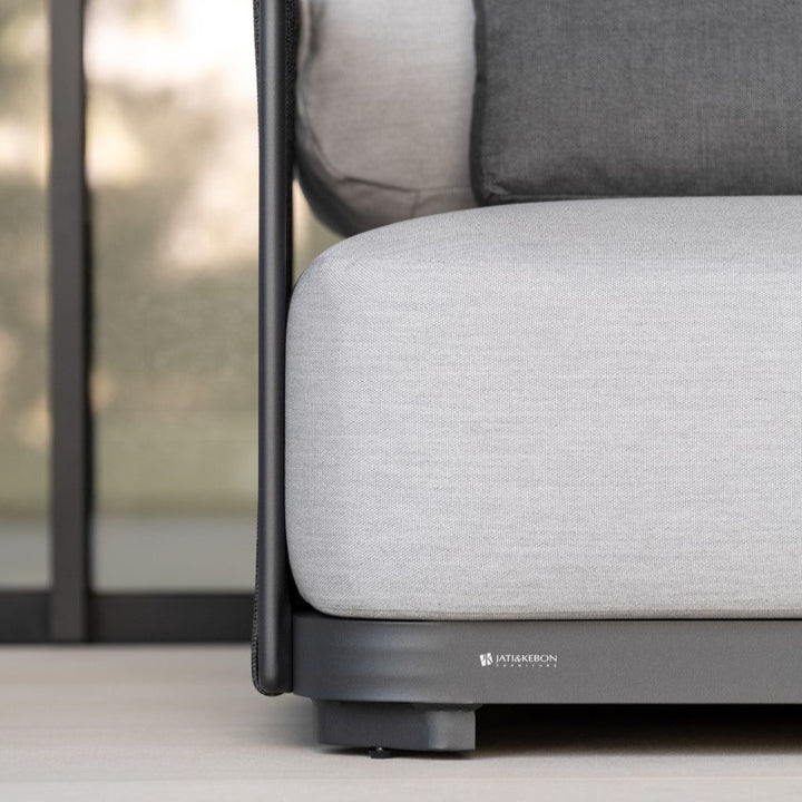 Ensemble de salon Durbuy Charbon | Teck dans le jardin