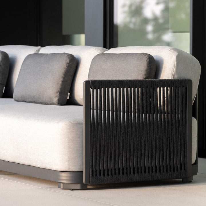 Ensemble de salon Durbuy Charbon | Teck dans le jardin