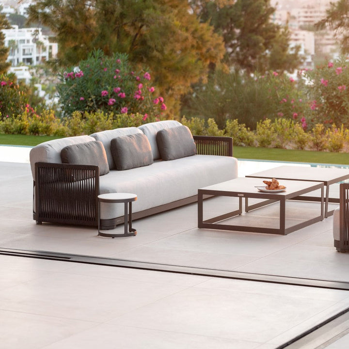 Ensemble de salon Durbuy Charbon | Teck dans le jardin