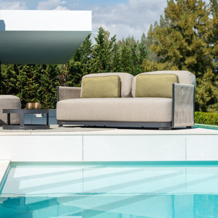 Ensemble de salon Durbuy Charbon | Teck dans le jardin