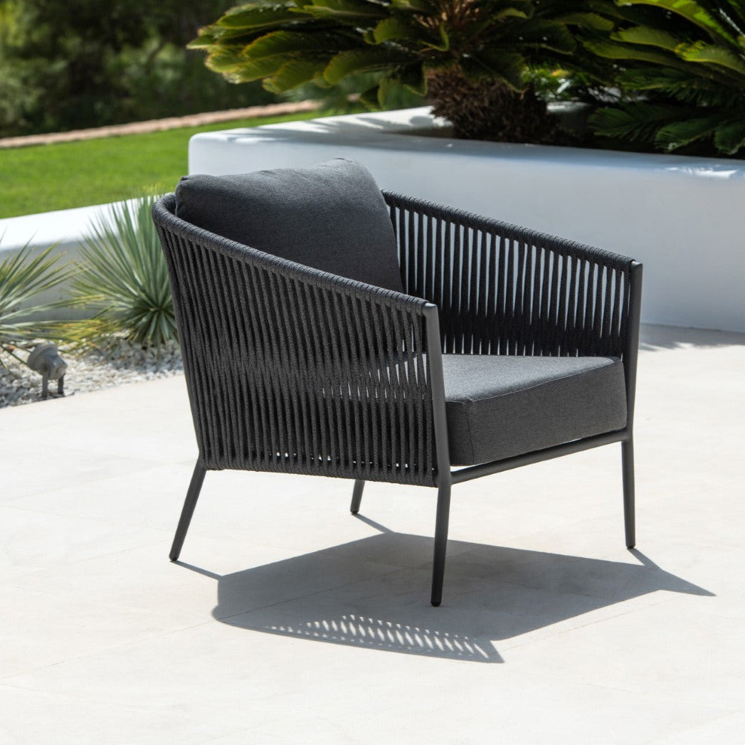Fortuna loungeset charcoal mat