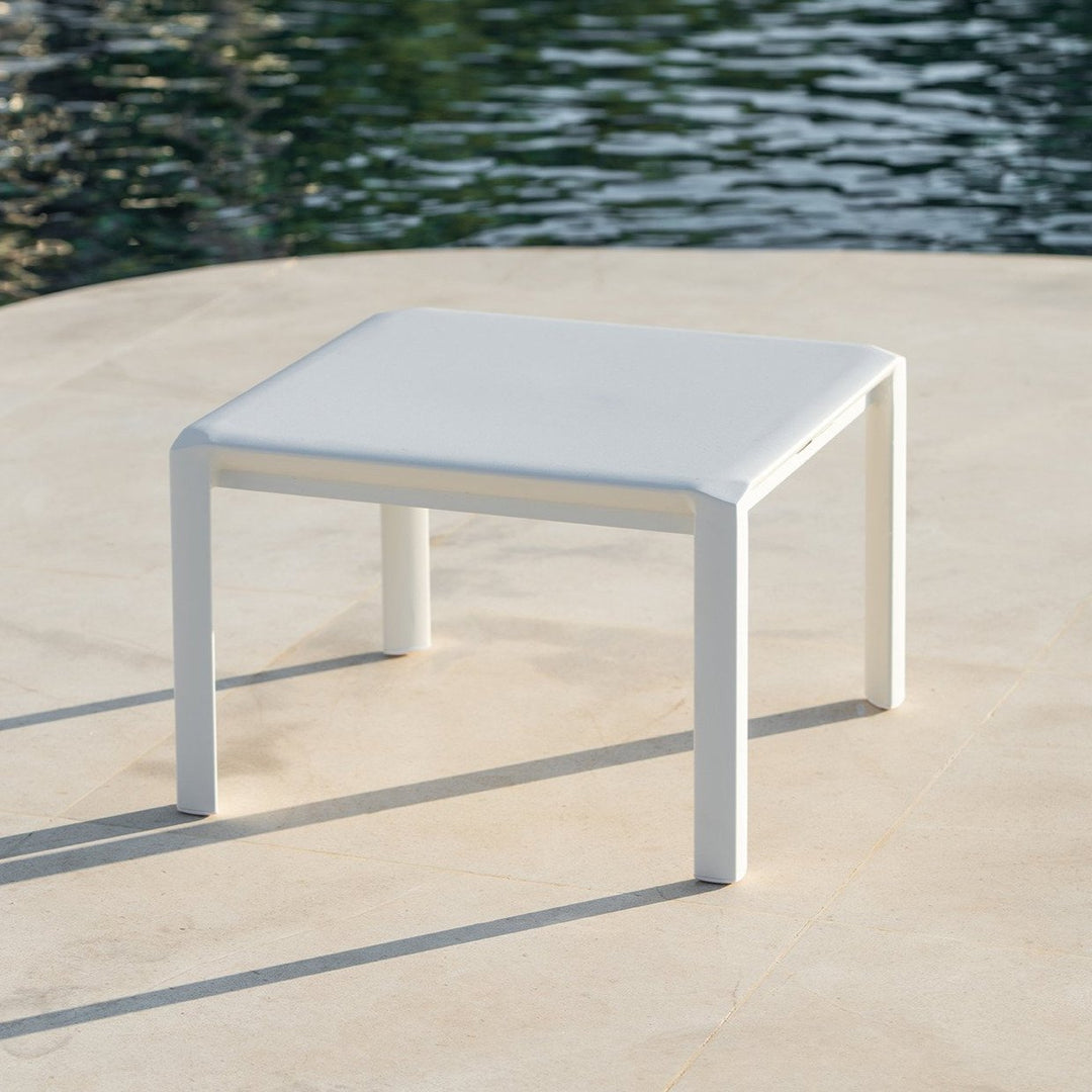 Aspen side table white