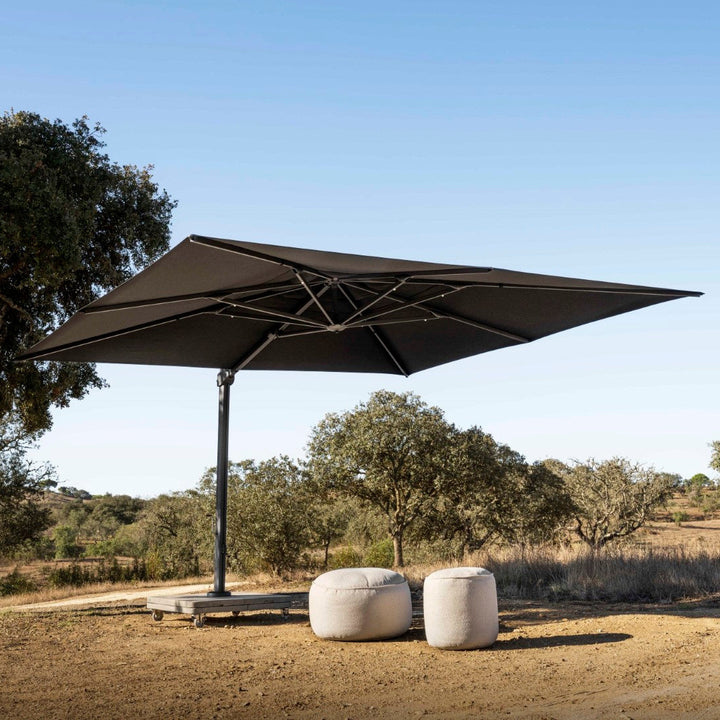 Lima luxury cantilever parasol 300x400cm black