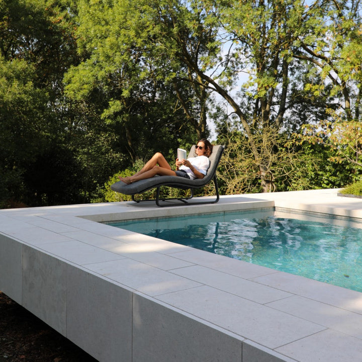 Florida daybed in antracite aluminium met sunproof kussen
