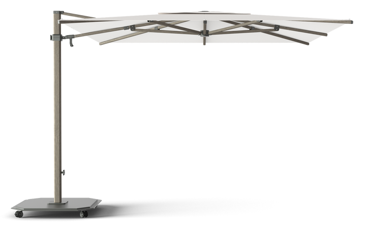 Jardinico Caractère zweefparasols JCP.301 300x300 met parasolvoet en beschermhoes