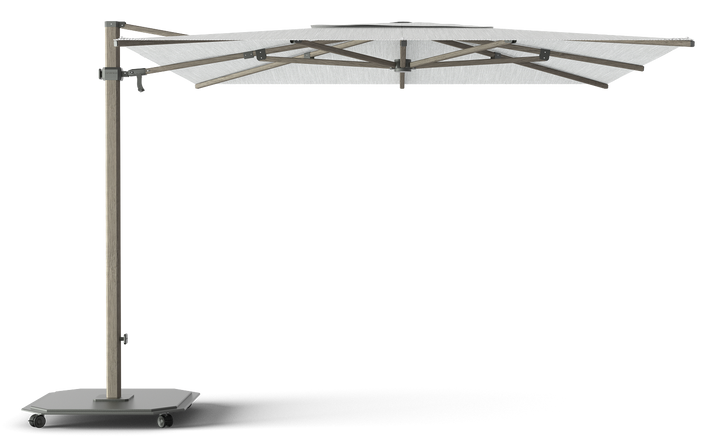 Jardinico Caractère zweefparasols JCP.301 300x300 met parasolvoet en beschermhoes