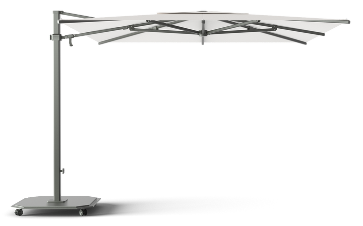 Jardinico Caractère zweefparasols JCP.301 300x300 met parasolvoet en beschermhoes