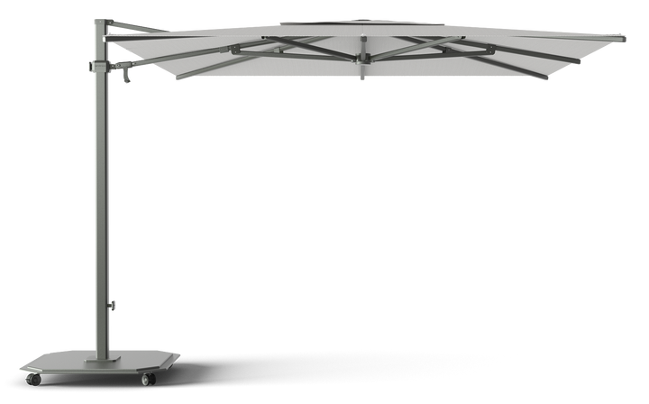 Jardinico Caractère zweefparasols JCP.301 300x300 met parasolvoet en beschermhoes