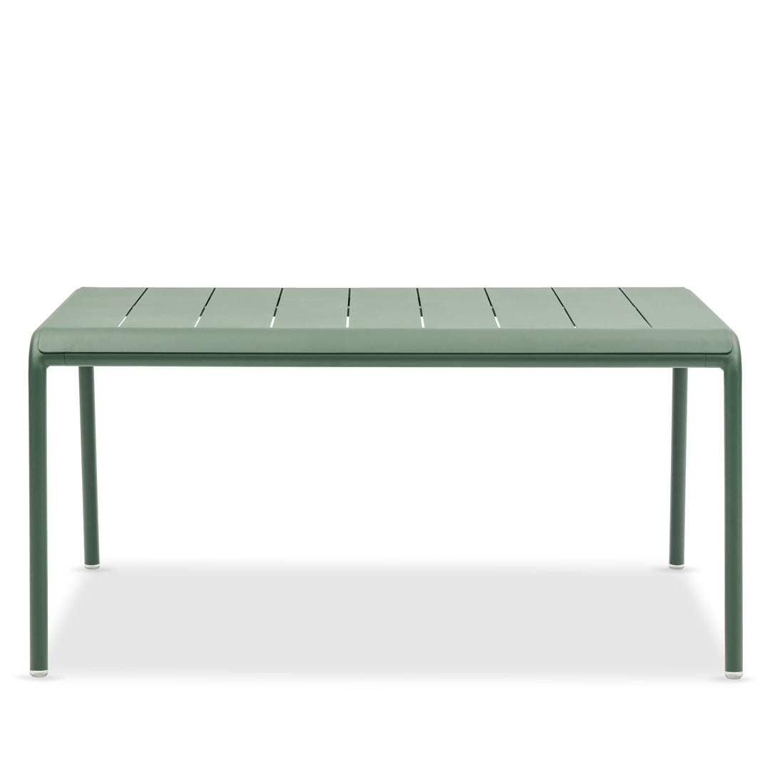 Sunset tuintafel in donkergroen aluminium 155x107