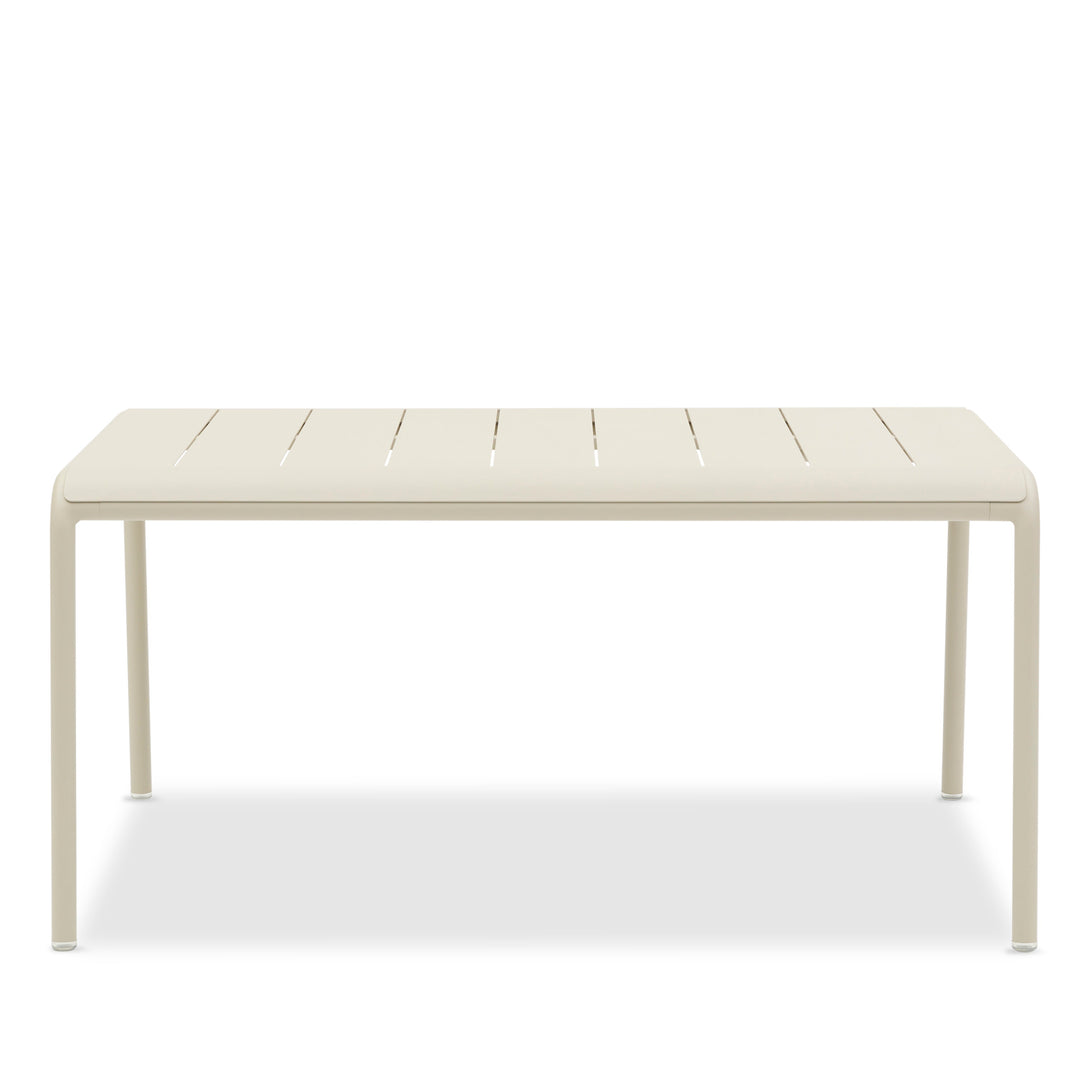 Sunset tuintafel in beige aluminium 155x107