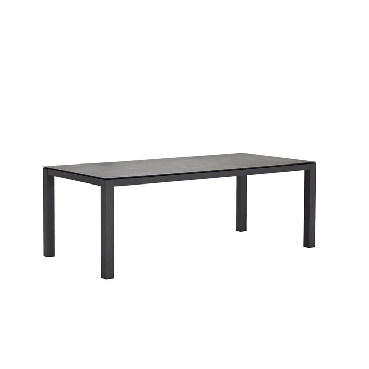 Yuma tuintafel antracite aluminium et volkeramiek marbre gris 210x100