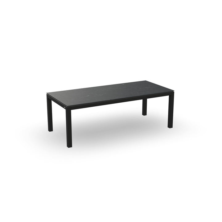 Danli tuintafel in antracite (charcoal) aluminium 220x100 met keramisch tafelblad