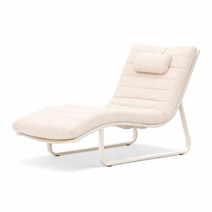 Florida daybed in beige aluminium met sunproof kussen