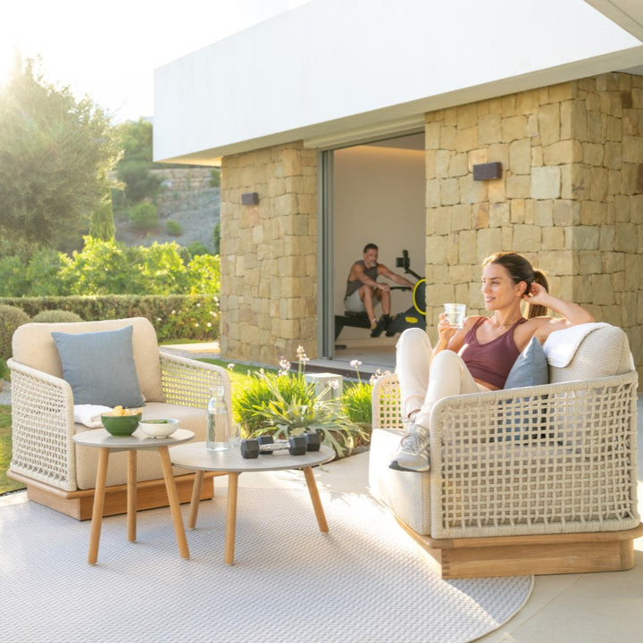 Ensemble de salon Acri | Teck dans le jardin