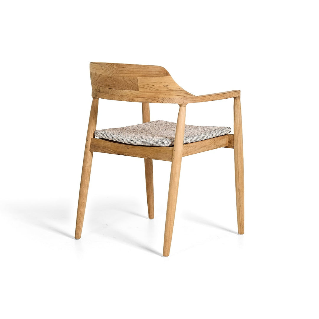 Tofino stackable garden chair in teak