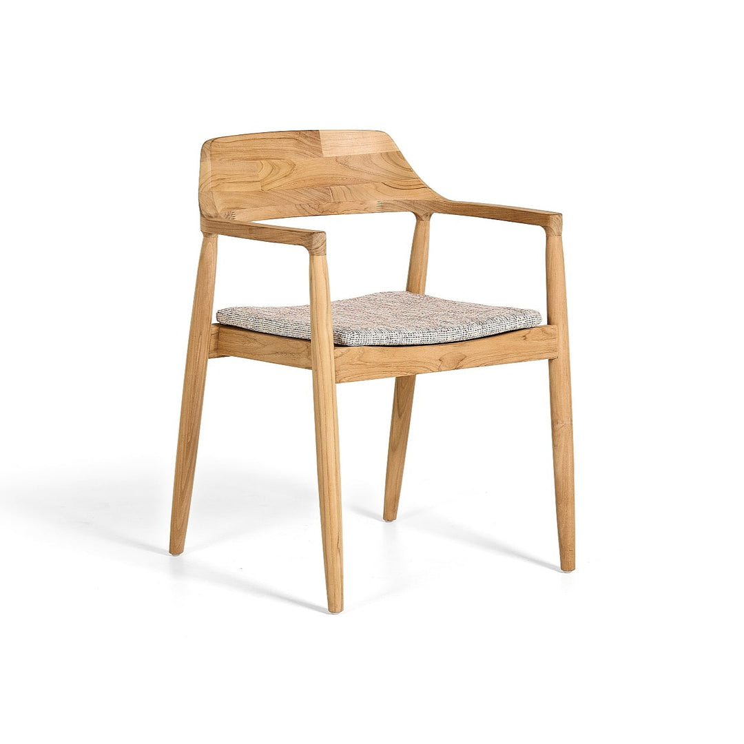Tofino stackable garden chair in teak