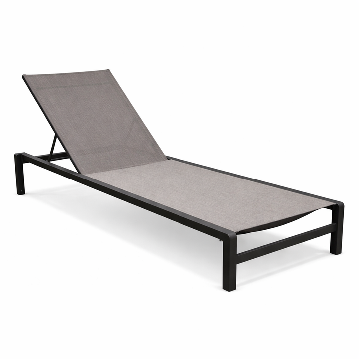 Mauritius ligbed met antracite aluminium en taupe batyline
