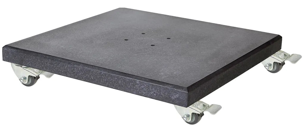 Challenger Zweefparasol in antracite aluminium met zwarte doek 300x400 parasol+voet+hoes