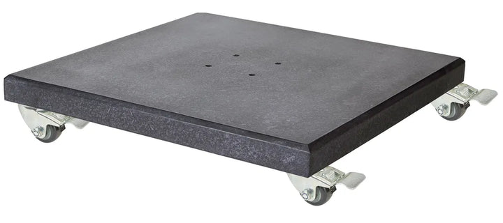 Challenger Zweefparasol in antracite aluminium met zwarte doek 300x400 parasol+voet+hoes