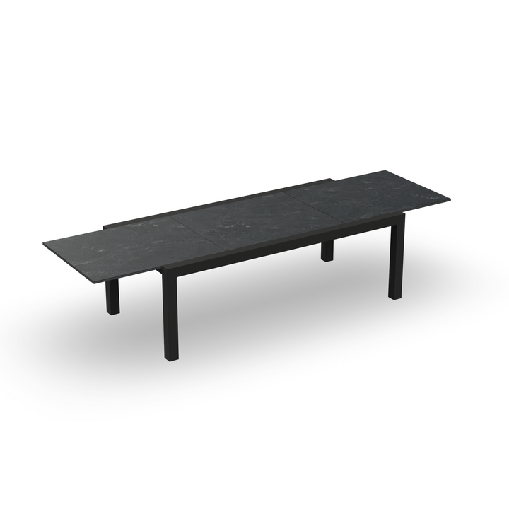 Livorno tafel 220-330x105 charcoal mat graphite grey