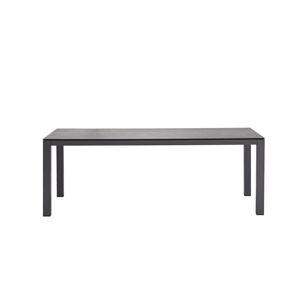 Yuma tuintafel antracite aluminium et volkeramiek marbre gris 210x100