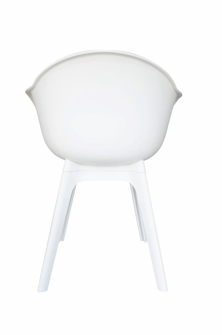 Xianx tafel Ø175cm | Mona kuipstoel white