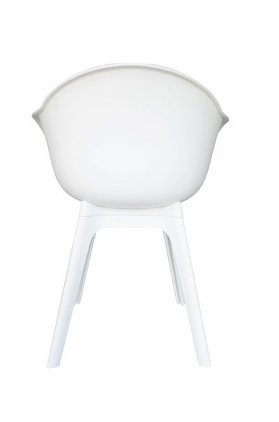 Table Xianx Ø175cm | Siège baquet Mona blanc