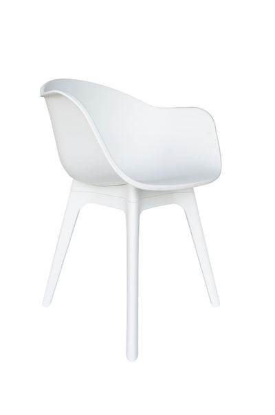 Table Xianx Ø175cm | Siège baquet Mona blanc