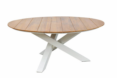 Table Xianx Ø175cm | Siège baquet Mona blanc