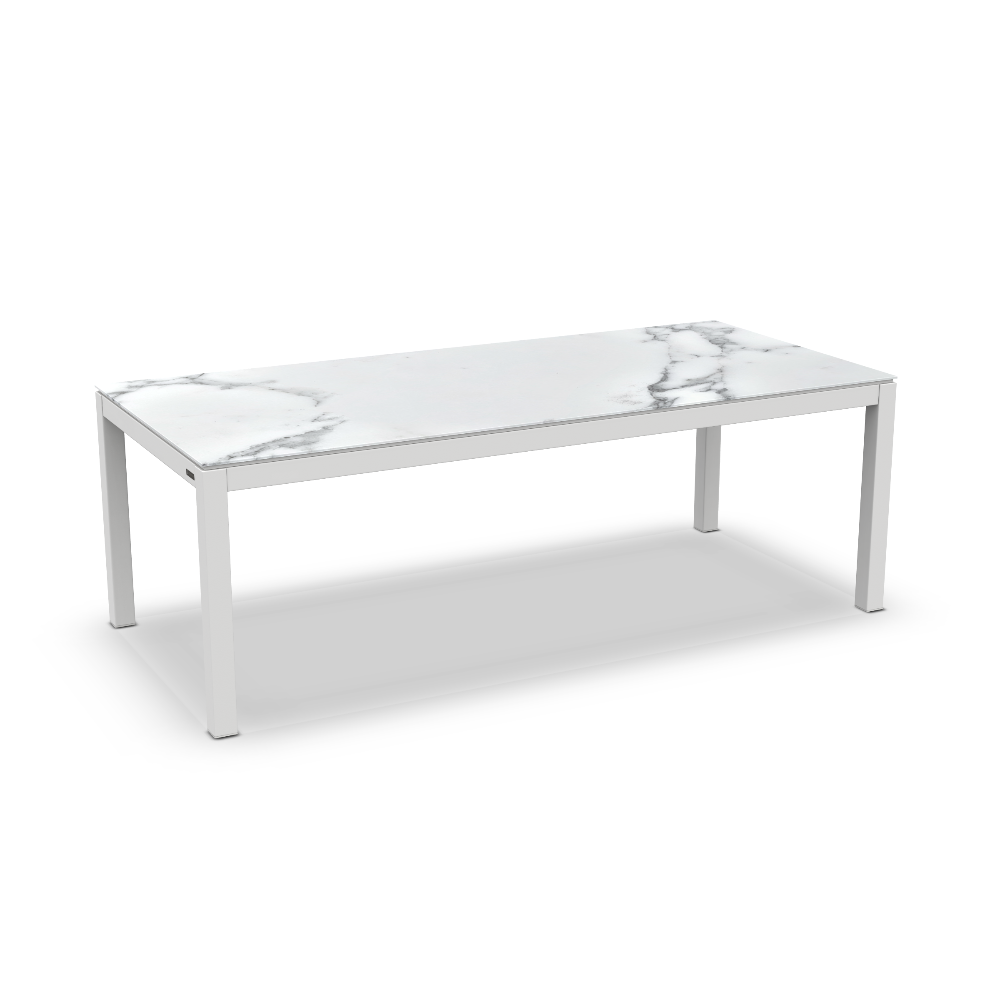 Danli tuintafel white mat 220x100 - Jarderi